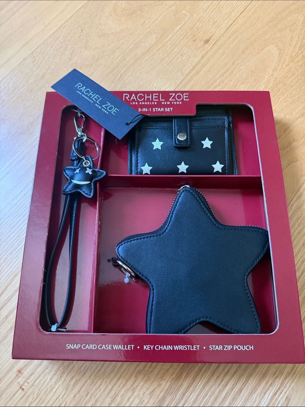 Rachel Zoe Black Star 3-Piece Wallet & Wristlet Gift Set